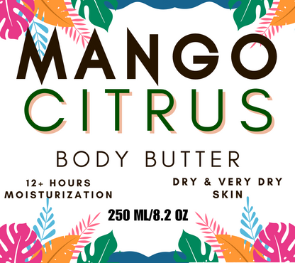 MANGO CITRUS BODY BUTTER- 12 HOURS+ MOISTURIZATION    250 ML