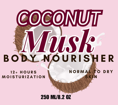 COCONUT MUSK BODY NOURISHER- 12 HOURS+ MOISTURIZATION    250 ML