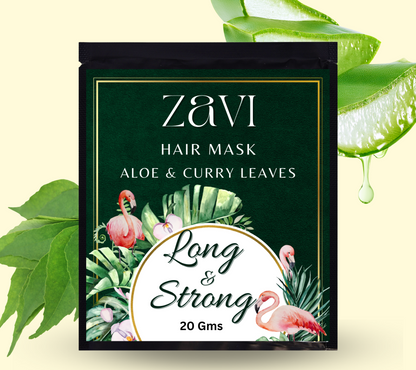 ALOE & CURRY LEAVES LONG & STRONG HAIR MASK