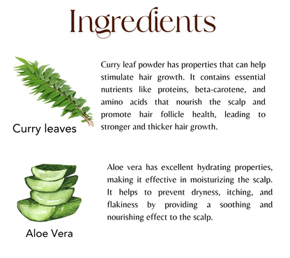ALOE & CURRY LEAVES LONG & STRONG HAIR MASK